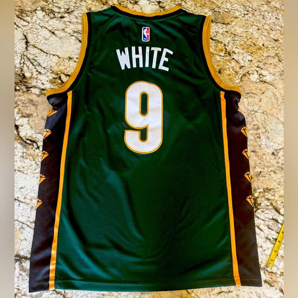 Celtics White #9 NBA jersey Men’s Small